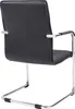 Rear view of a black executive chair with chrome cantilever base. Anteprima dell’immagine prodotto