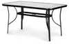 Záhradný stôl so sklenenou doskou 140 x 80 cm na terasu Náhľad obrázku produktu 4