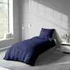 Bettwäsche 135x200 cm Dunkelblau Anthrazit Wendebettwäsche Produktbild-Vorschau 3