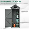 Outsunny Gartenschrank Geräteschuppen mit Fachböden Produktbild-Vorschau 4