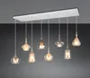 Závěsná lampa, kov, bílá, matná, E14, 8 světel, D 115 cm Náhled obrázku produktu 2