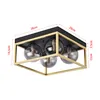 Deckenleuchte ‘Widnes’ 4 x G9 Metall Glas Schwarz / Produktbild-Vorschau 4