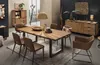 TPFLiving Tisch 180x100 cm Platte recyceltes Teak, Gestell Produktbild-Vorschau 3