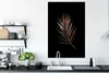 MuchoWow® Poster Blatt - Feder - Schwarz und Gold 80x120 cm Produktbild-Vorschau 3