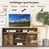 OKWISH Meuble TV 148 x 40 x 78 cm - 2 portes coulissantes Voir les images du produit 8