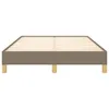 vidaXL Bettgestell ohne Matratze Taupe 120x190 cm Stoff Produktbild-Vorschau 4