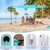 Tenda da spiaggia COSTWAY 300x300cm, tenda solare UPF 50+ Anteprima dell’immagine prodotto 7