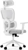 A white ergonomic office chair is shown from a side angle against a white background. Produktbild-Vorschau