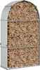 vidaXL Přístřešek na palivové dřevo stříbrný 120x45x210 cm Náhled obrázku produktu 3