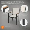 ML-Design – sada 2 zahradních židlí s područkami, béžová Náhled obrázku produktu 3