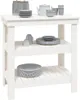 vidaXL Werkbank Weiß 78,5x50x80 cm Massivholz Kiefer Produktbild-Vorschau 6