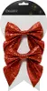 Schleifen mit Clip 12cm 2er Set rot Produktbild-Vorschau 1