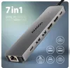 AXAGON Axagon HMC-7HX2 USB-C 5Gbps DUAL 4K DISPLAY 7in1 Hub Produktbild-Vorschau 2