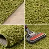 Teppich Wohnzimmer Hochflor Einfarbiges Design Langflor Produktbild-Vorschau 2