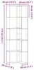 vidaXL Bücherregal Schwarz Eichen-Optik 50 x 50 x 179 cm Produktbild-Vorschau 8