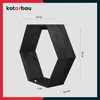 KOTARBAU® Hexagon Wandregal Schwarz 14x47x41 cm Hexagon Produktbild-Vorschau 3