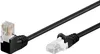 Goobay CAT 5e Patchkabel 1x 90° gewinkelt, U/UTP, Schwarz, Produktbild-Vorschau 1
