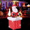 180cm LED Aufblasbare Weihnachtsdeko,Weihnachtsmann im Produktbild-Vorschau 3