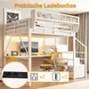 Flieks Etagenbett 140x200cm mit Schreibtisch und Produktbild-Vorschau 6