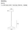 Hängeleuchte LED 6W, schwarz, Modell HANA P0456, Marke Produktbild-Vorschau 3
