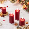 Svíčka z pravého vosku 10 x 6 cm s drážkami, sada 4 kusů - Náhled obrázku produktu 6