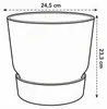 Elho Greenville Keule Ø 24,48 cm Schwarzer Kunststoff Produktbild-Vorschau 11