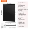 A black display case with dimensions and package contents listed. Produktbild-Vorschau