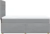 Boxspringbett mit Matratze Hellgrau 90x190 cm Stoff Produktbild-Vorschau 7