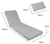 Coussin bain de soleil premium avec coussin - Rayures Gris Voir les images du produit 5