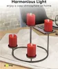 Goobay 77749 Lot de 4 bougies LED en cire véritable, rouge Voir les images du produit 7
