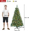 LZQ 180 cm PVC kunstkerstboom met warm witte Productafbeelding-voorbeeld 2