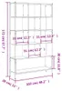 vidaXL Regał z wędzonego dębu 102x28x172 cm Materiał Podgląd zdjęcia produktu 8