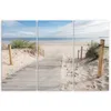 Triptychon auf leinwand landschaften - beige 90x60 cm Feeby Produktbild-Vorschau 3