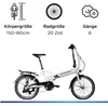 Zündapp Z101 20 Zoll Elektro Klapprad für Erwachsene 150 - Produktbild-Vorschau 4