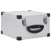 vidaXL Coffret CD pour 40 CD Aluminium ABS Argenté Voir les images du produit 1