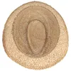 Seegras Trilby-Strohhut Kunstleder-Garnitur von Hut-Breiter in beige Anteprima dell’immagine prodotto