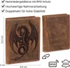 RFID Büffel Echt Leder Geldbörse Portemonnaie Herren mit Produktbild-Vorschau 3
