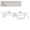 Diagram showing the assembly of a curtain rod. Anteprima dell’immagine prodotto