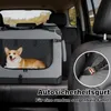 Faltbare Hundebox XL 80x58x56cm, Robuste Transportbox Auto Produktbild-Vorschau 6