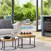 Relaxdays Weinregal mit Glashalter, 4 Flaschen & Gläser, Produktbild-Vorschau 3