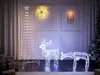 BELIANI Outdoor LED Weihnachtsbeleuchtung Weiß Metall 53 cm Produktbild-Vorschau 2