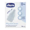 The image shows the retail packaging of Chicco PhysioClean soft nozzles for a nasal aspirator. Produktbild-Vorschau
