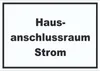 Hausanschlussraum Strom Schild mit Text HAR waagerecht A2 Produktbild-Vorschau 1