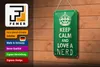 Blechschild Spruch 12x18cm Keep Calm and love a nerd Produktbild-Vorschau 3