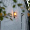 Industrialna lampa ścienna zewnętrzna czarna IP44 ze szkłem Podgląd zdjęcia produktu 9