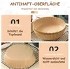 100 Stück Backpapier, Air Fryer Pergamentpapier, Produktbild-Vorschau 3