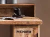 TPFLiving Hocker Minden Akazie mit Metall natur und schwarz Produktbild-Vorschau 10