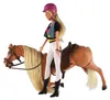 Pferd zum Kämmen + Puppe als Jockeyin Anlily, mit Gelenken, Produktbild-Vorschau 6