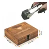 Whisky Kühlsteine Set – 9 Naturstein Würfel in Holzbox, Produktbild-Vorschau 7