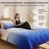 Sleep Comfy Sommerbettdecke 135x200 cm Blau mit Kissenbezug Produktbild-Vorschau 2